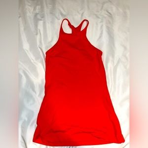 Orange lululemon tank top. Size 4
